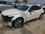 2018 Infiniti Q50 Luxe White vin: JN1EV7AP0JM350852