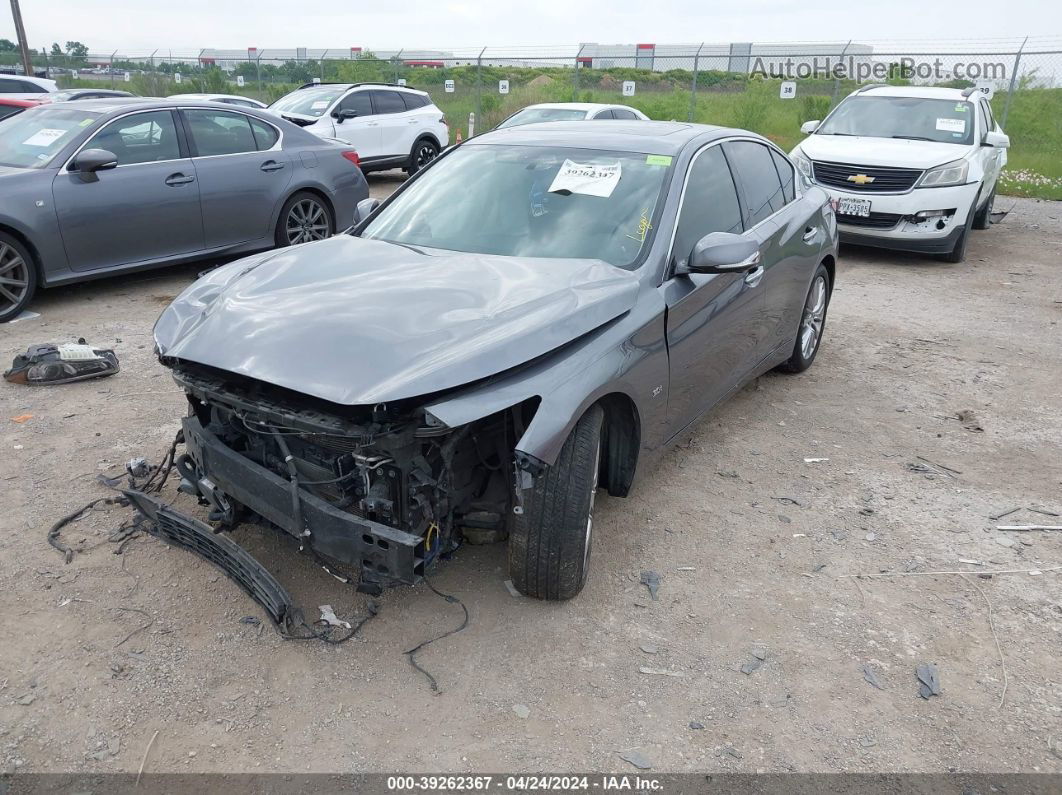 2018 Infiniti Q50 3.0t Luxe Серый vin: JN1EV7AP0JM353850