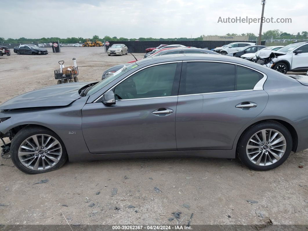 2018 Infiniti Q50 3.0t Luxe Gray vin: JN1EV7AP0JM353850