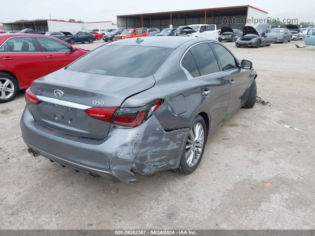 2018 Infiniti Q50 3.0t Luxe Gray vin: JN1EV7AP0JM353850