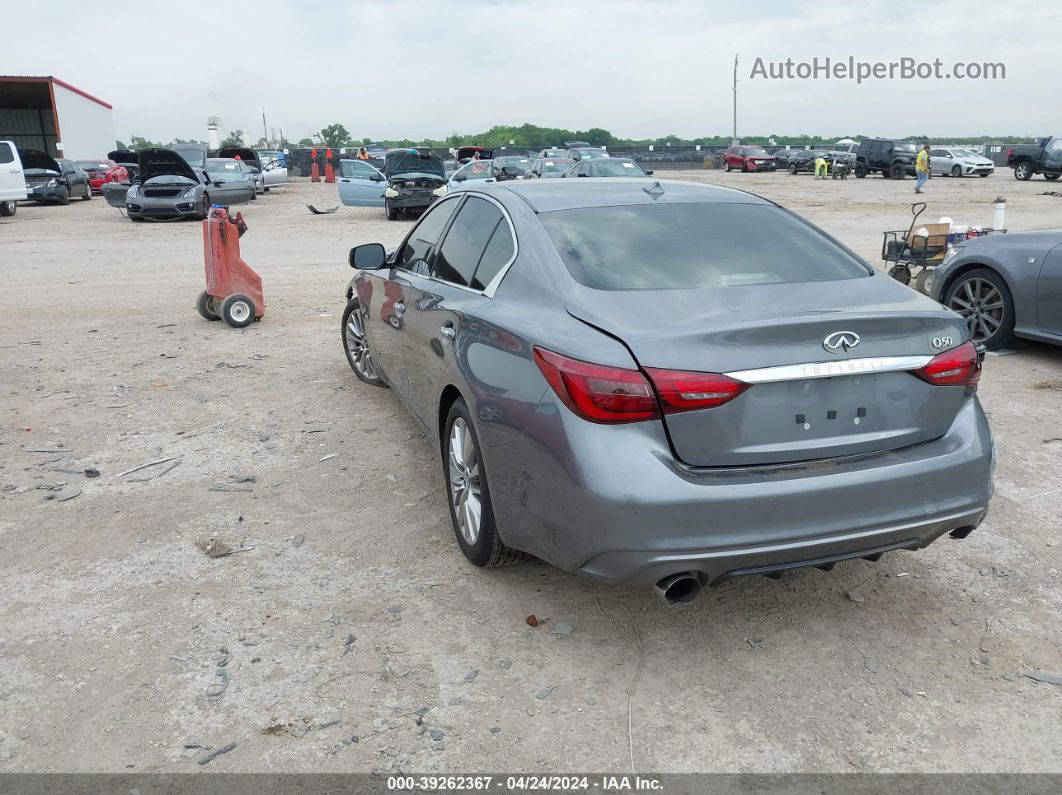 2018 Infiniti Q50 3.0t Luxe Gray vin: JN1EV7AP0JM353850