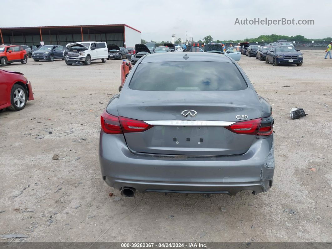 2018 Infiniti Q50 3.0t Luxe Gray vin: JN1EV7AP0JM353850