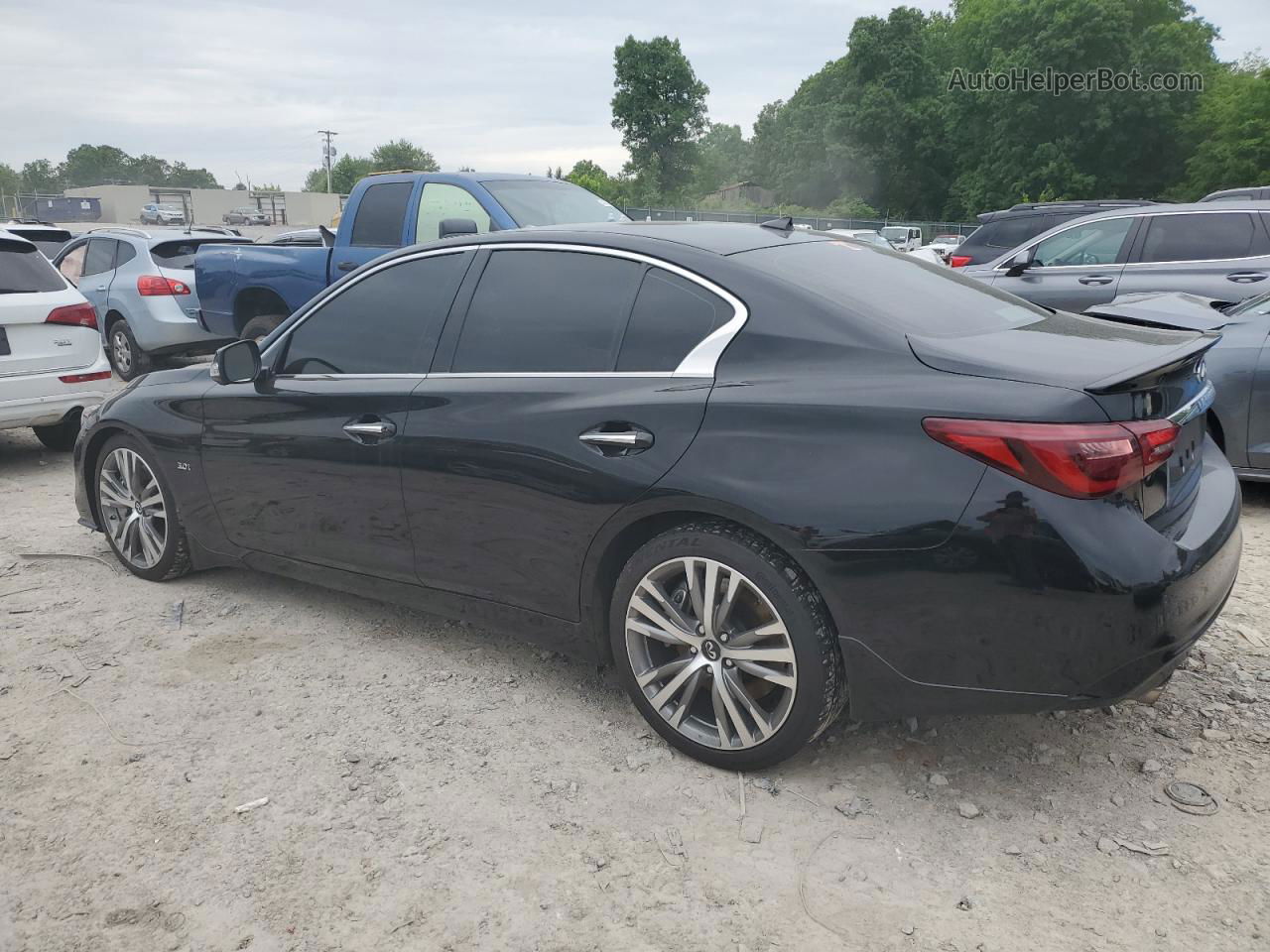 2018 Infiniti Q50 Luxe Black vin: JN1EV7AP0JM354612