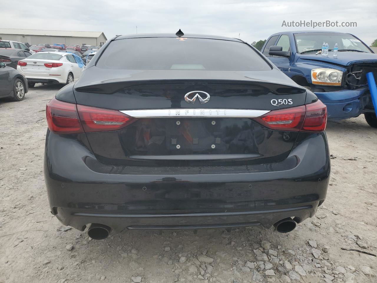 2018 Infiniti Q50 Luxe Black vin: JN1EV7AP0JM354612