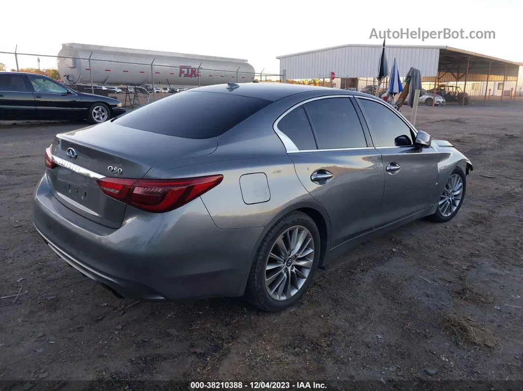 2018 Infiniti Q50 3.0t Luxe Gray vin: JN1EV7AP0JM360247