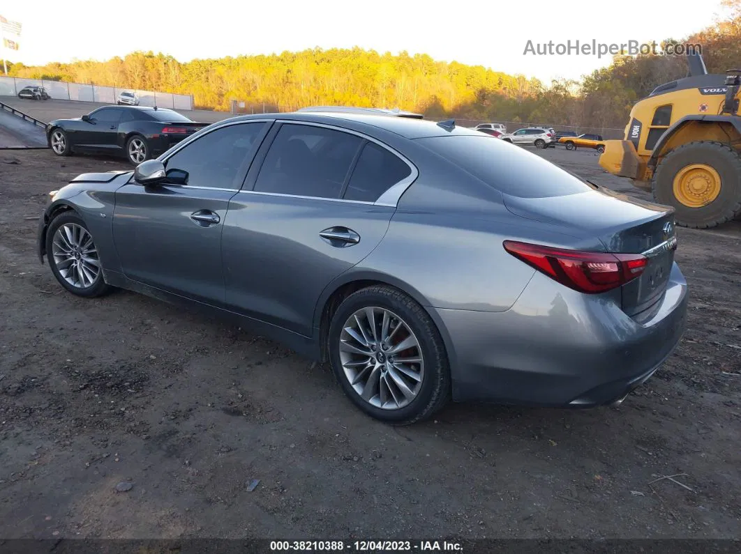 2018 Infiniti Q50 3.0t Luxe Gray vin: JN1EV7AP0JM360247