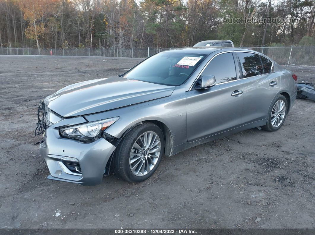 2018 Infiniti Q50 3.0t Luxe Gray vin: JN1EV7AP0JM360247