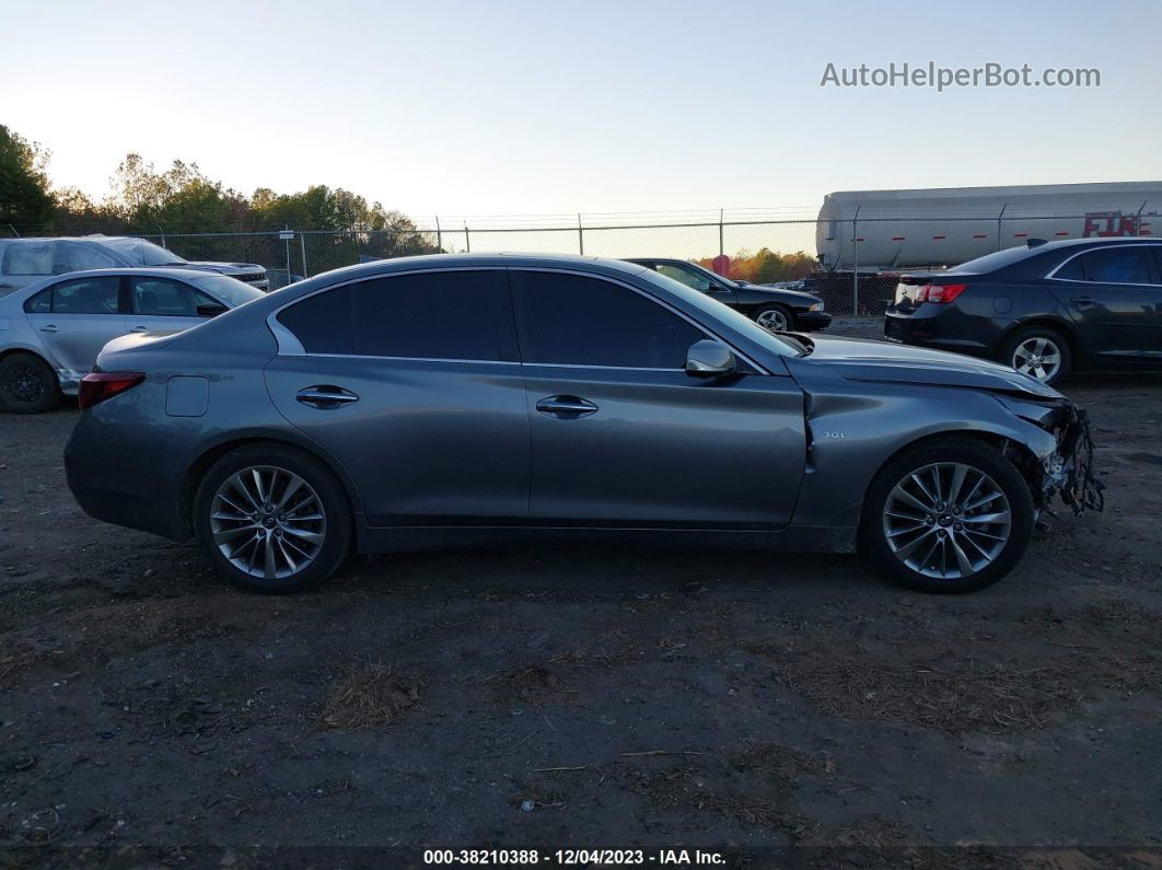 2018 Infiniti Q50 3.0t Luxe Gray vin: JN1EV7AP0JM360247