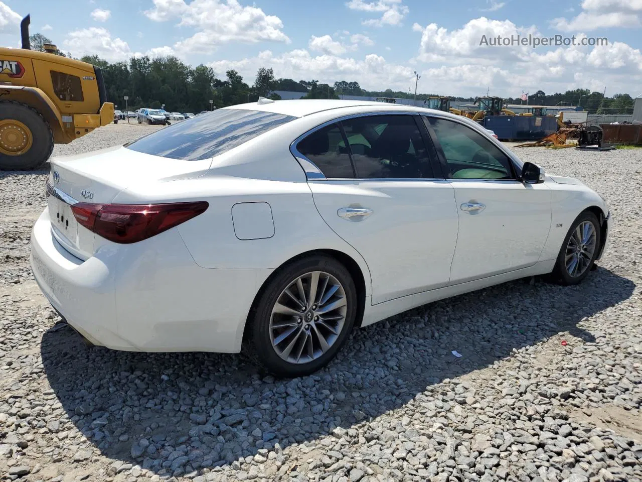 2018 Infiniti Q50 Luxe White vin: JN1EV7AP0JM360765