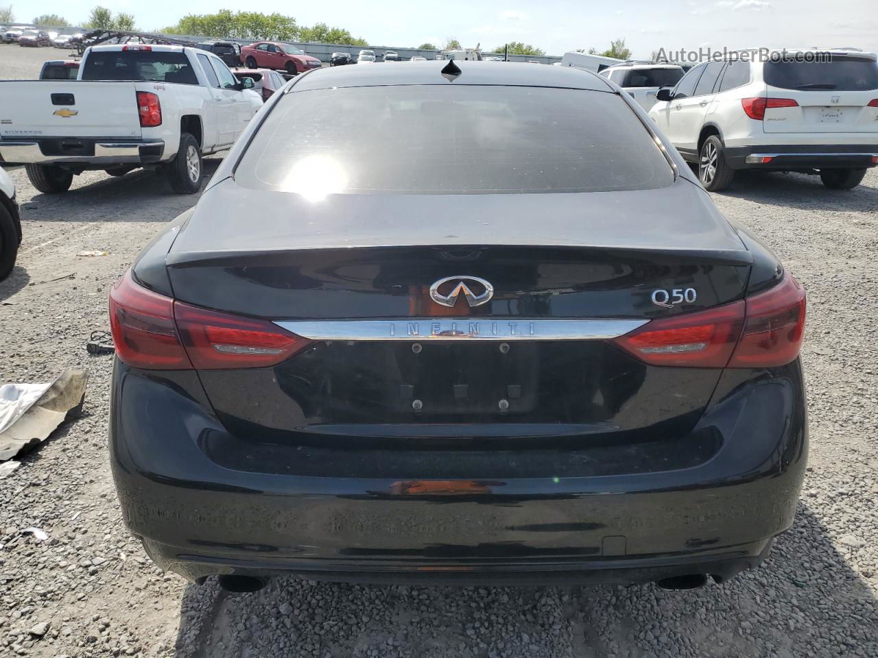 2018 Infiniti Q50 Luxe Черный vin: JN1EV7AP0JM363326