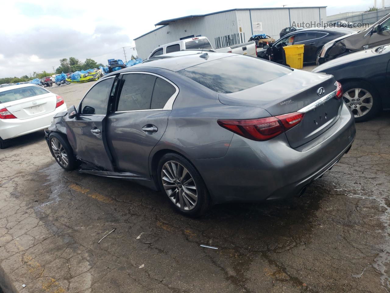 2018 Infiniti Q50 Luxe Серебряный vin: JN1EV7AP0JM364704