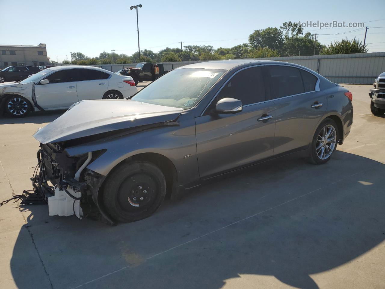 2018 Infiniti Q50 Luxe Silver vin: JN1EV7AP0JM365531