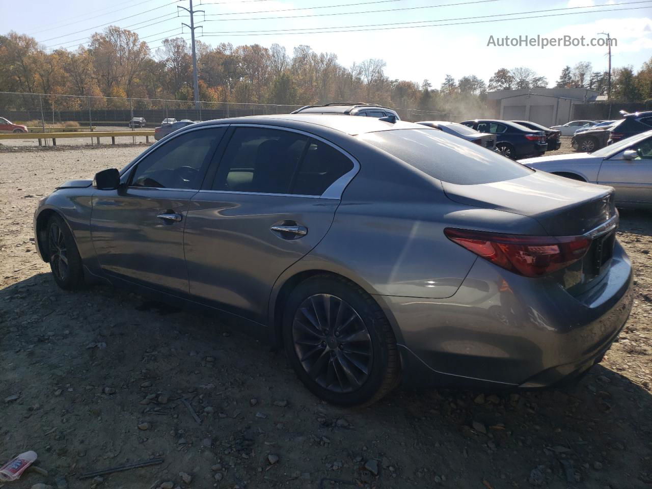 2019 Infiniti Q50 Luxe Gray vin: JN1EV7AP0KM512450