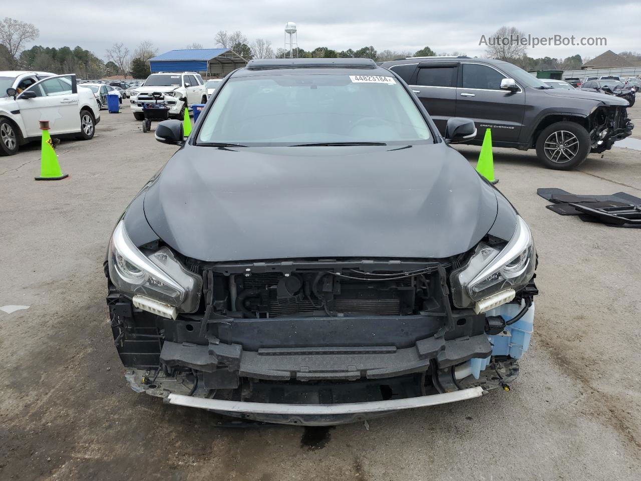 2019 Infiniti Q50 Luxe Black vin: JN1EV7AP0KM512884