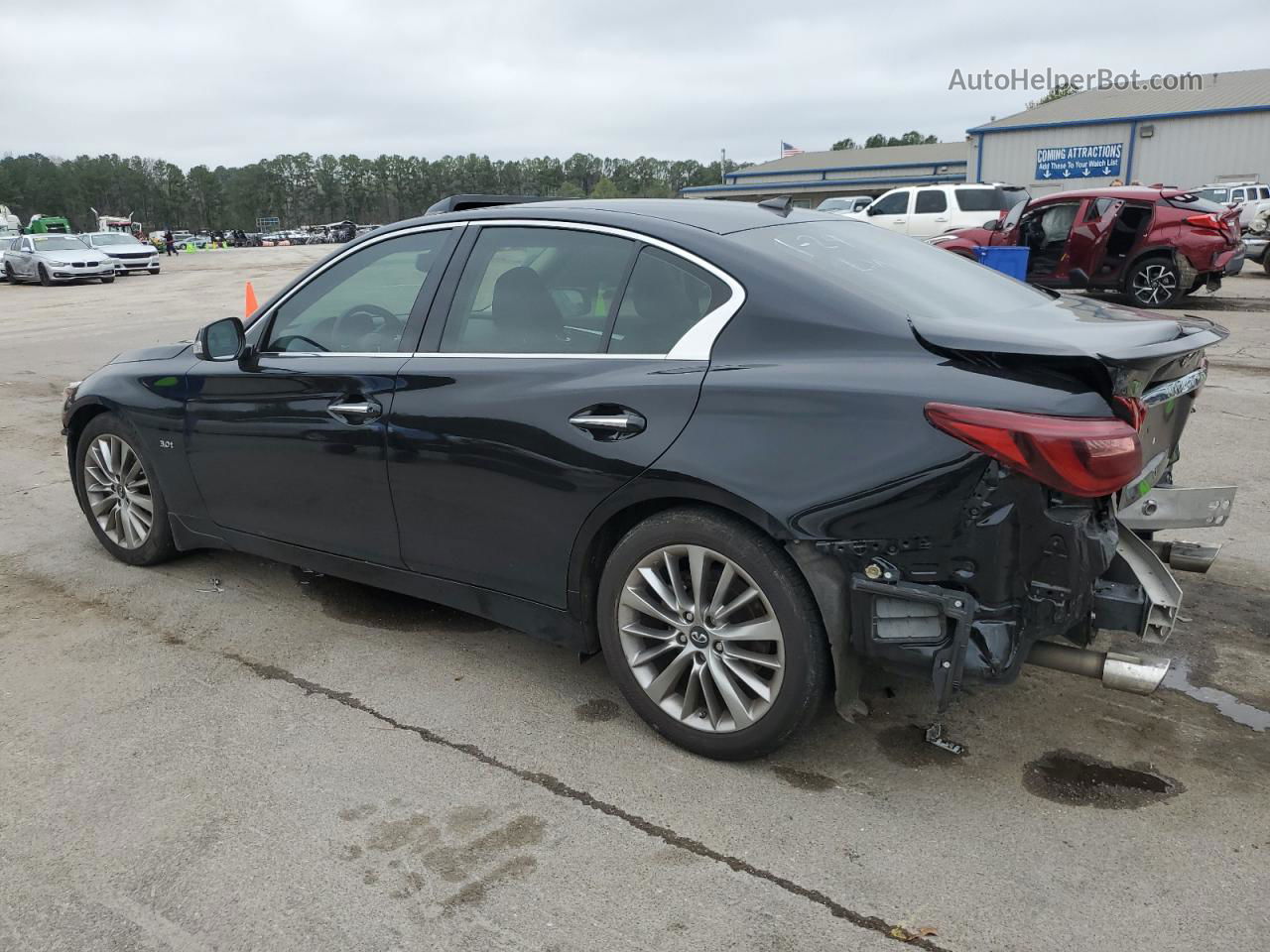 2019 Infiniti Q50 Luxe Черный vin: JN1EV7AP0KM512884