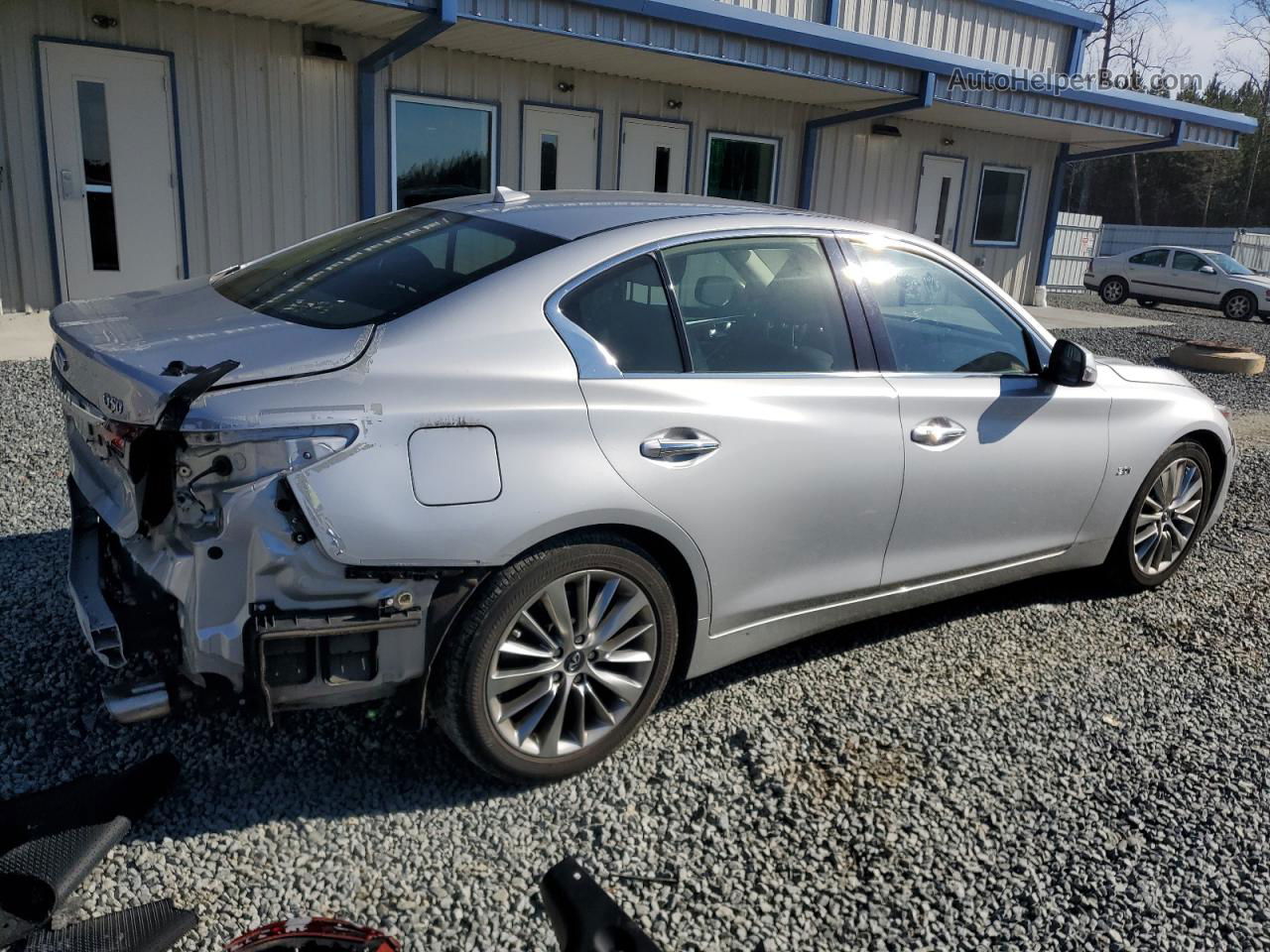 2019 Infiniti Q50 Luxe Silver vin: JN1EV7AP0KM518491