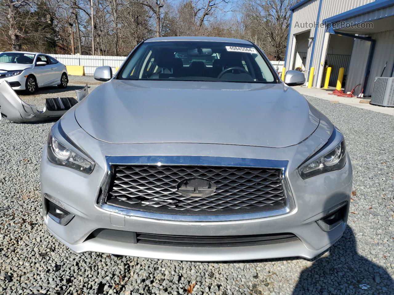 2019 Infiniti Q50 Luxe Silver vin: JN1EV7AP0KM518491