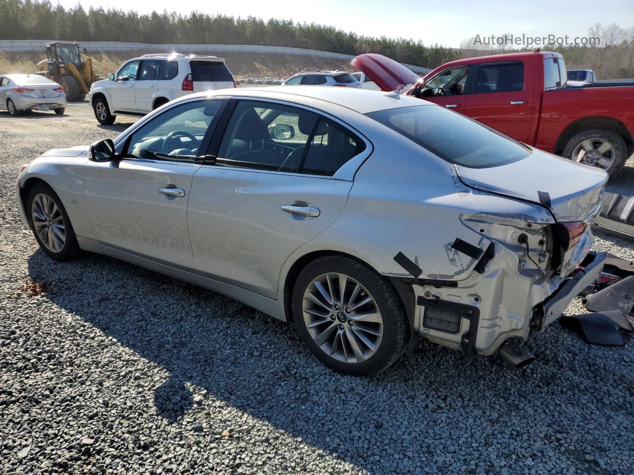 2019 Infiniti Q50 Luxe Silver vin: JN1EV7AP0KM518491