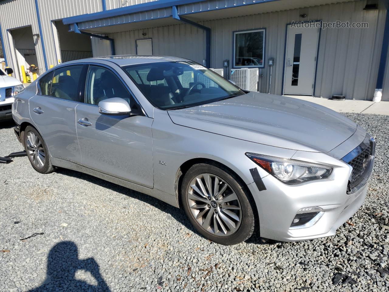 2019 Infiniti Q50 Luxe Silver vin: JN1EV7AP0KM518491