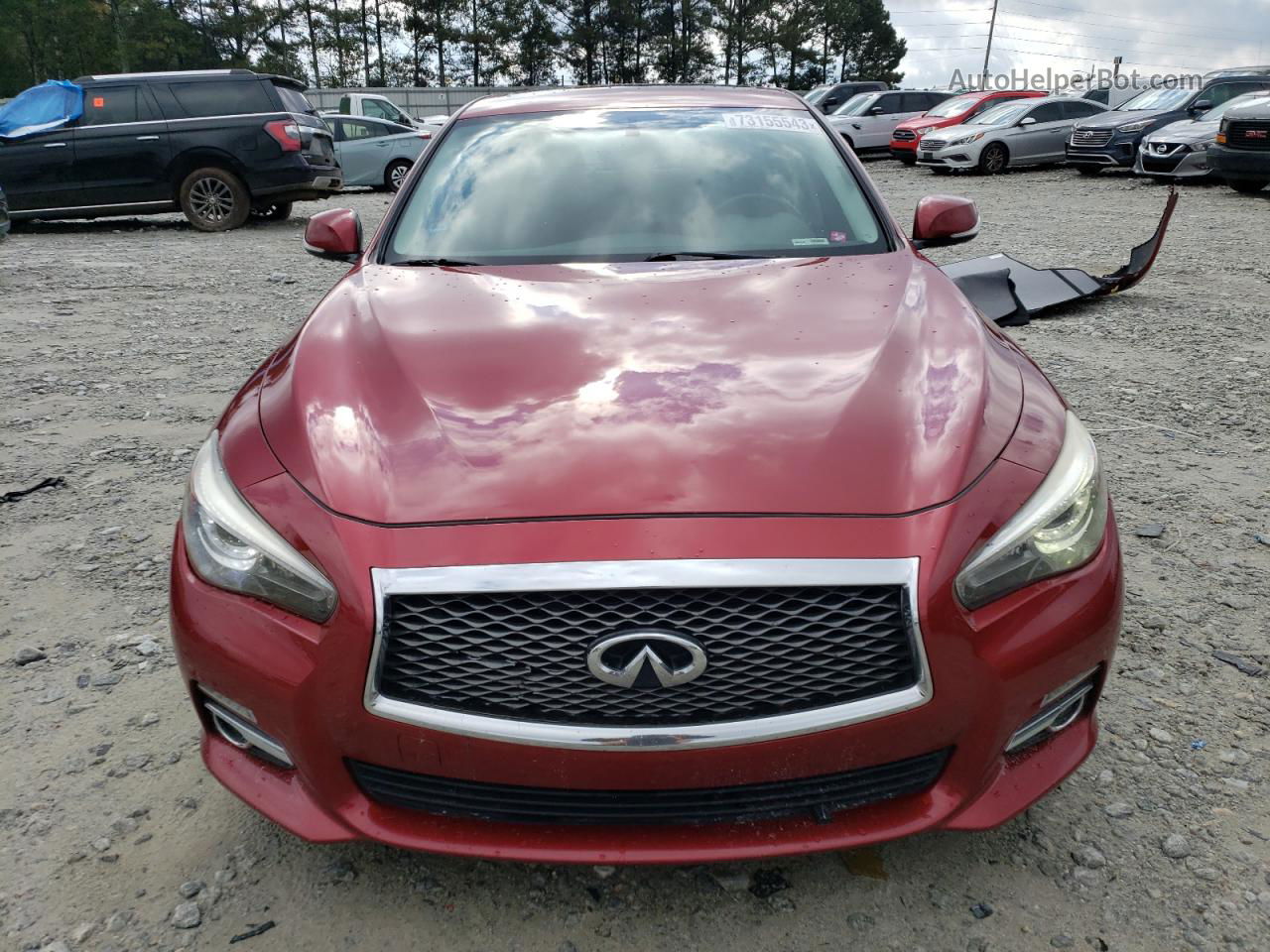 2016 Infiniti Q50 Premium Красный vin: JN1EV7AP1GM300387