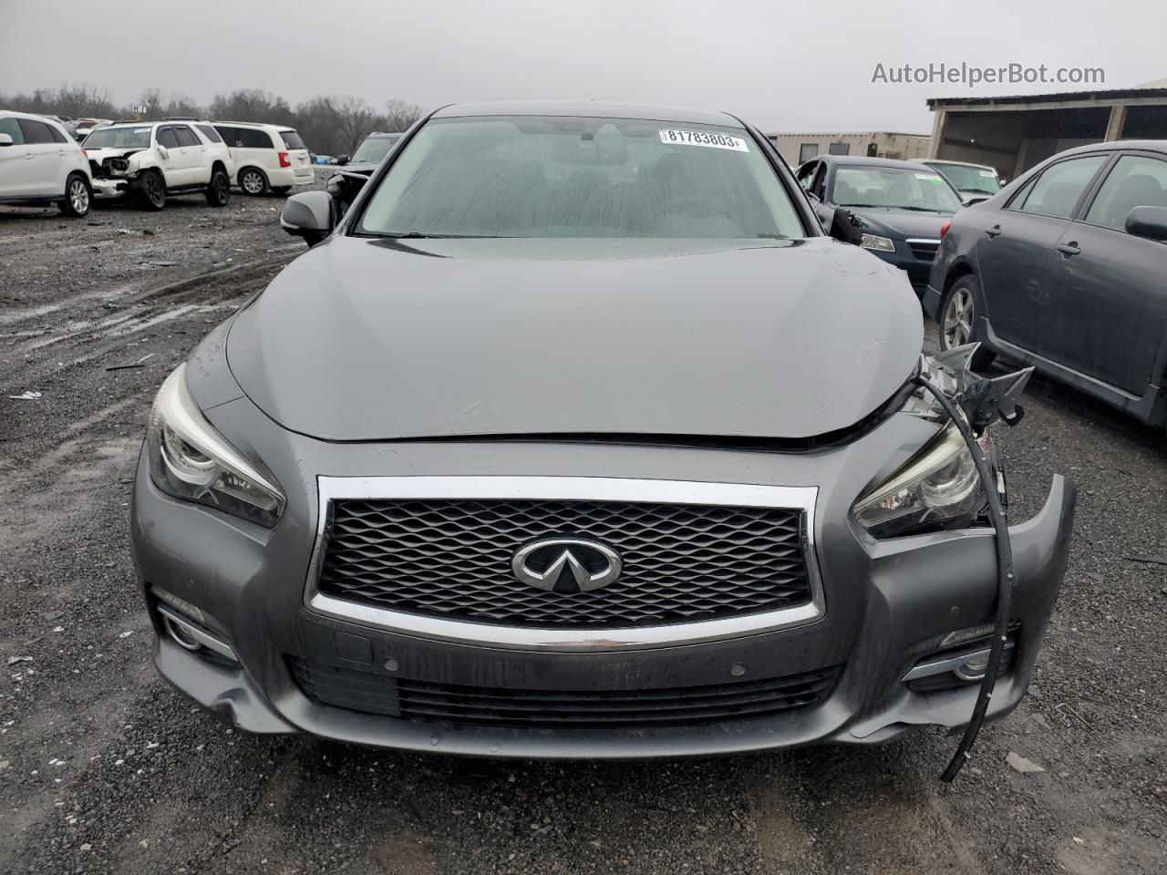 2016 Infiniti Q50 Premium Gray vin: JN1EV7AP1GM301586