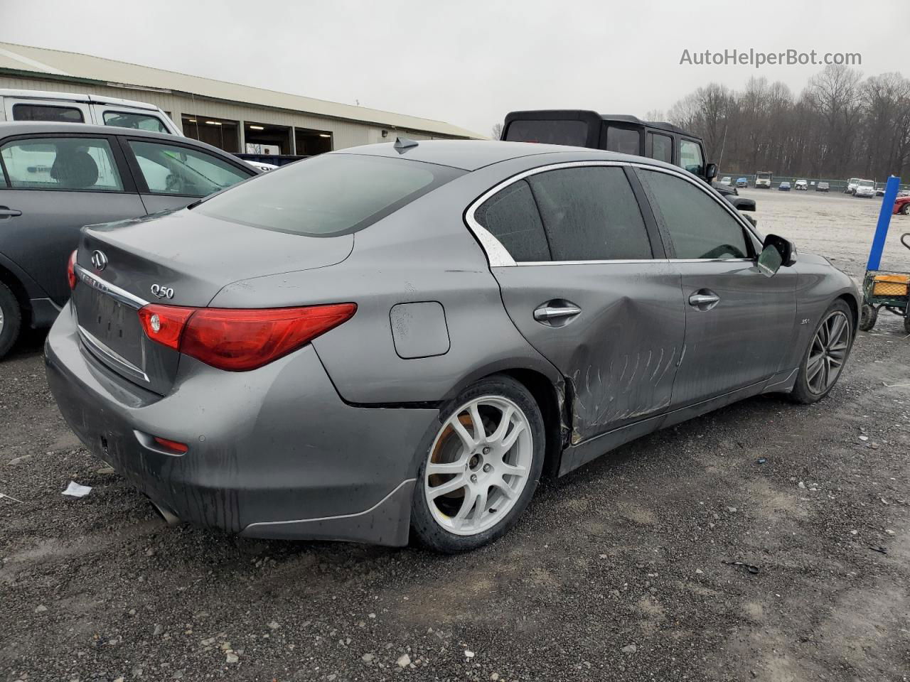 2016 Infiniti Q50 Premium Gray vin: JN1EV7AP1GM301586