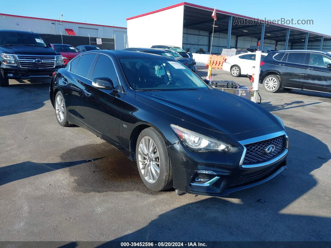 2018 Infiniti Q50 3.0t Luxe Black vin: JN1EV7AP1JM350536