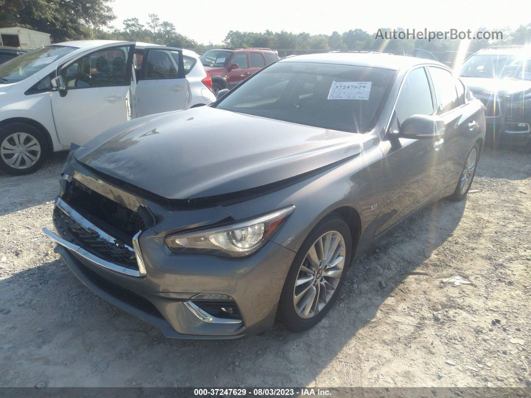 2018 Infiniti Q50 3.0t Luxe Silver vin: JN1EV7AP1JM352707