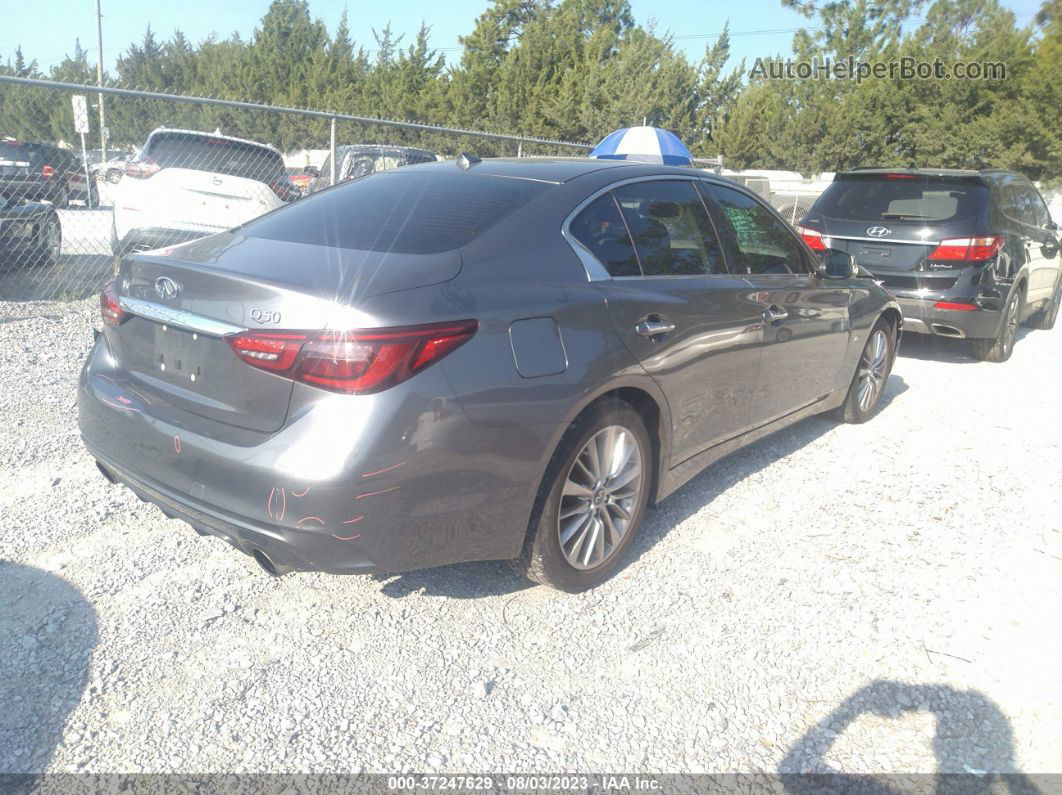 2018 Infiniti Q50 3.0t Luxe Silver vin: JN1EV7AP1JM352707