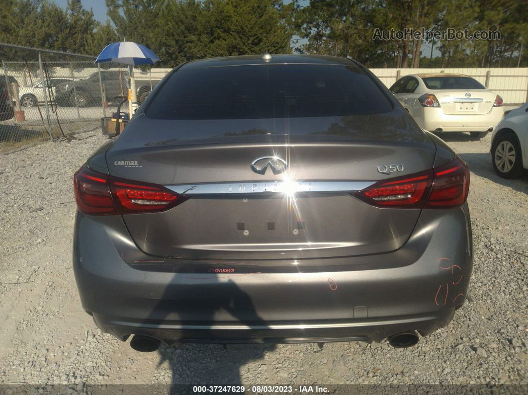 2018 Infiniti Q50 3.0t Luxe Silver vin: JN1EV7AP1JM352707