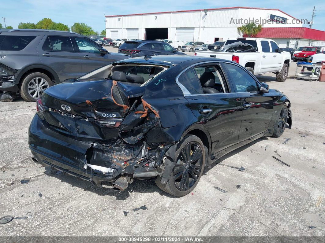 2018 Infiniti Q50 3.0t Sport Black vin: JN1EV7AP1JM353498