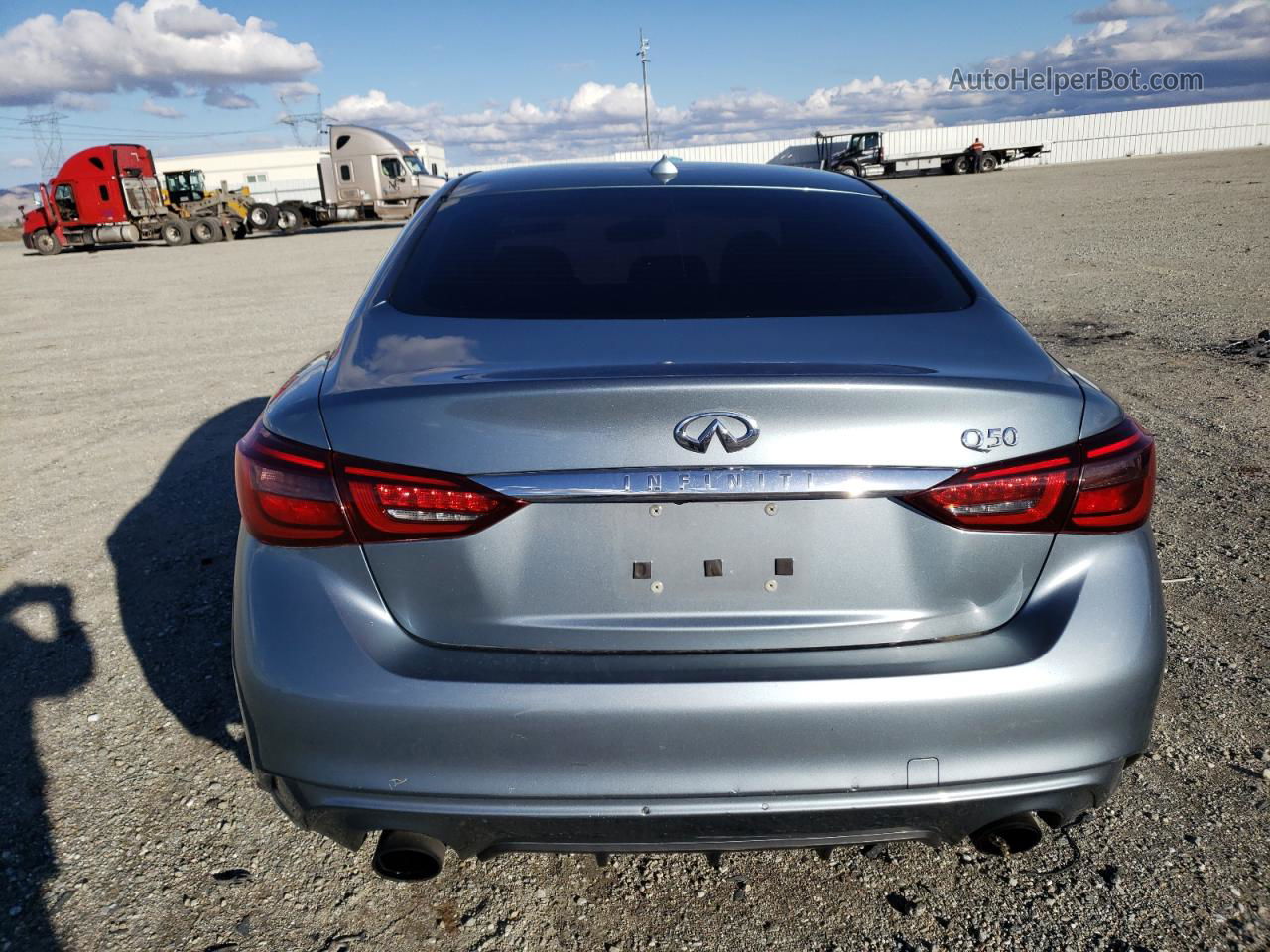 2018 Infiniti Q50 Luxe Blue vin: JN1EV7AP1JM360242