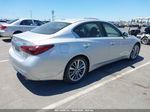 2018 Infiniti Q50 3.0t Luxe Silver vin: JN1EV7AP1JM361066