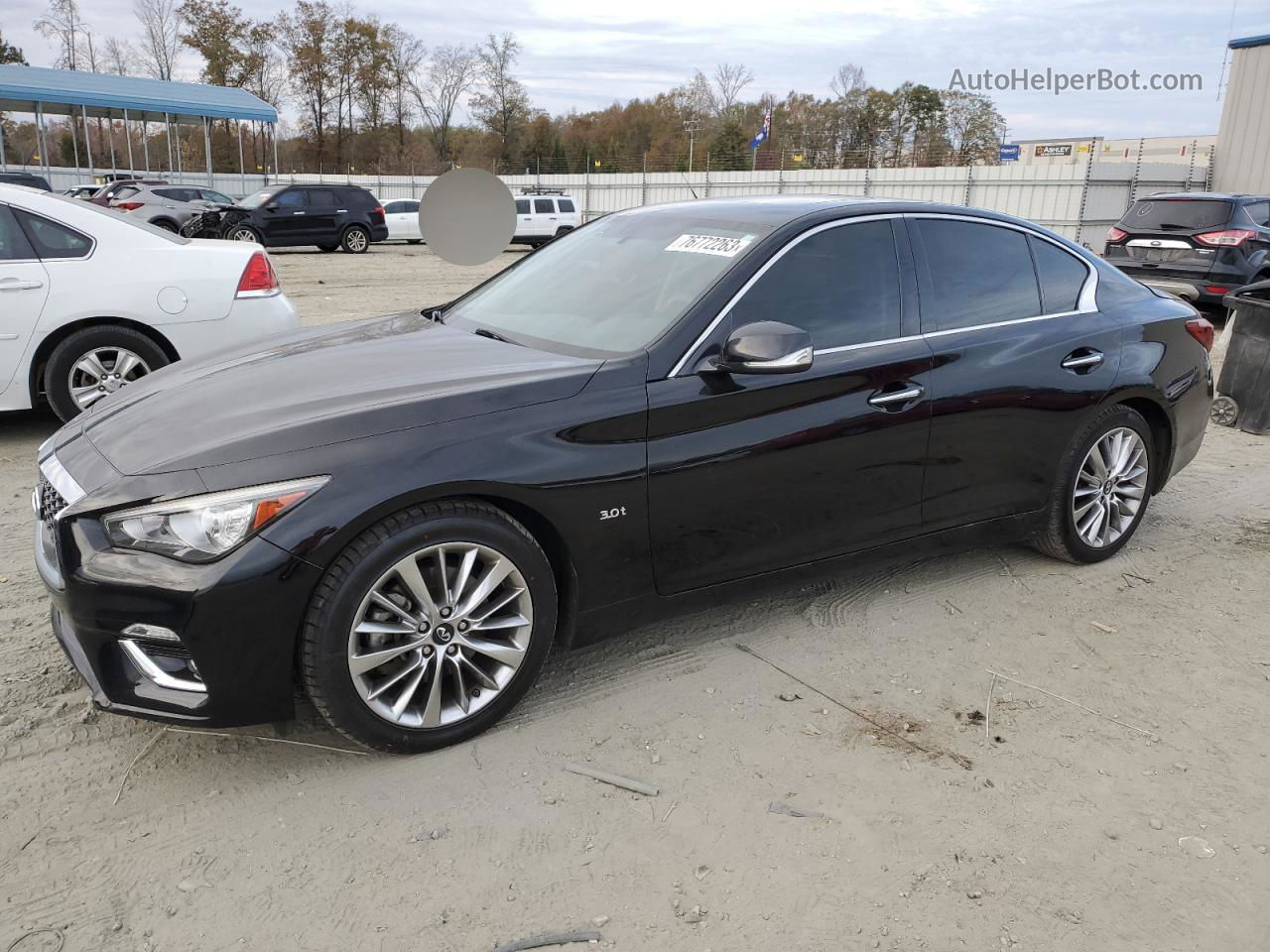 2018 Infiniti Q50 Luxe Black vin: JN1EV7AP1JM362203