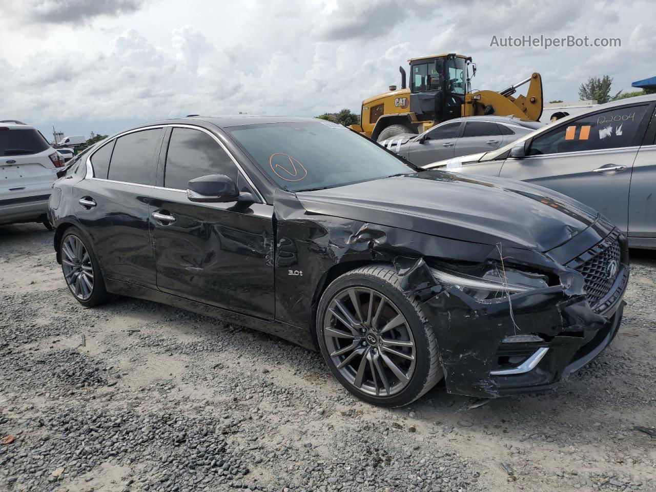 2018 Infiniti Q50 Luxe Черный vin: JN1EV7AP1JM363349