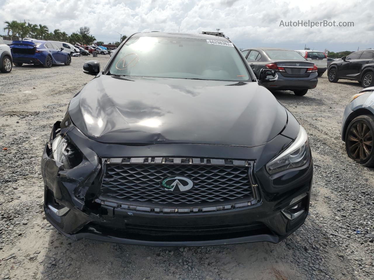 2018 Infiniti Q50 Luxe Black vin: JN1EV7AP1JM363349