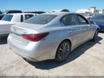 2018 Infiniti Q50 3.0t Luxe Silver vin: JN1EV7AP1JM366364