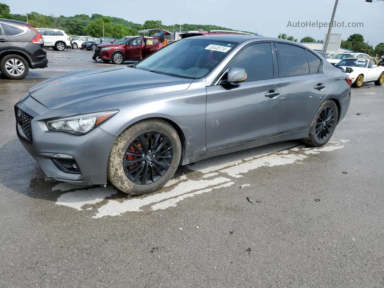 2018 Infiniti Q50 Luxe Silver vin: JN1EV7AP1JM591206