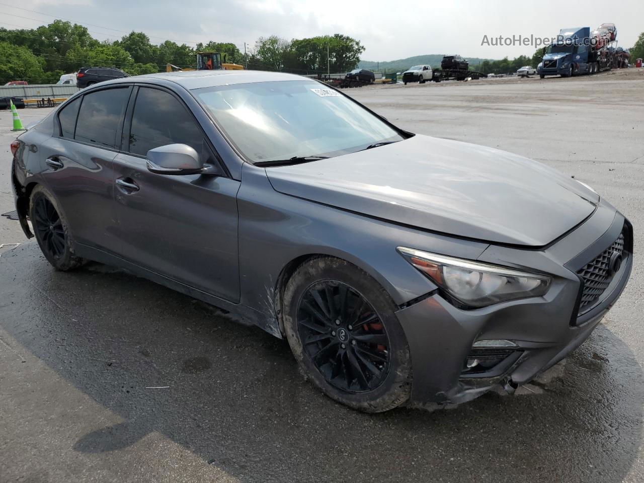 2018 Infiniti Q50 Luxe Silver vin: JN1EV7AP1JM591206