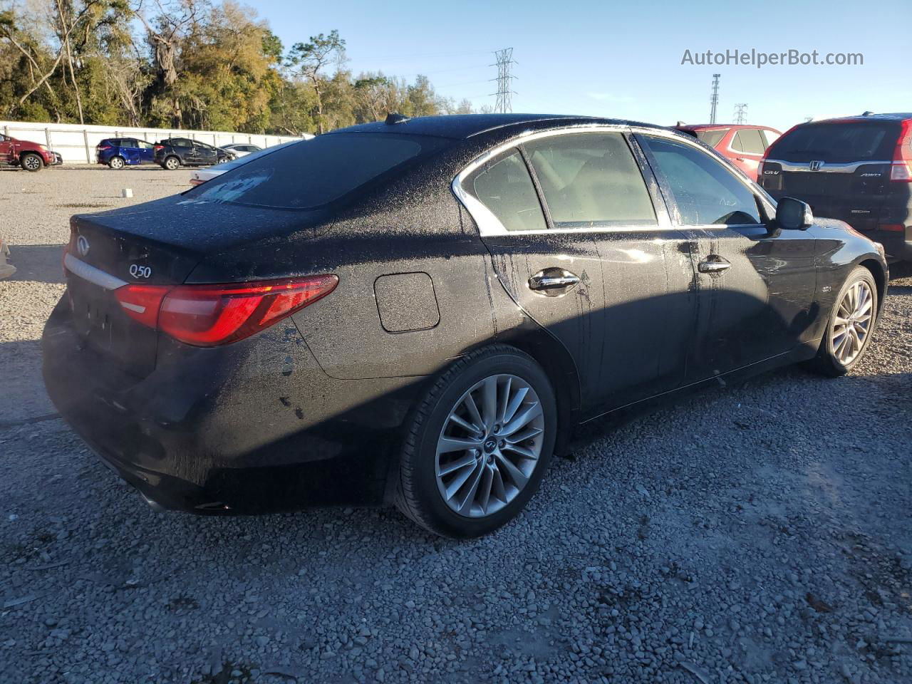 2018 Infiniti Q50 Luxe Black vin: JN1EV7AP1JM591304