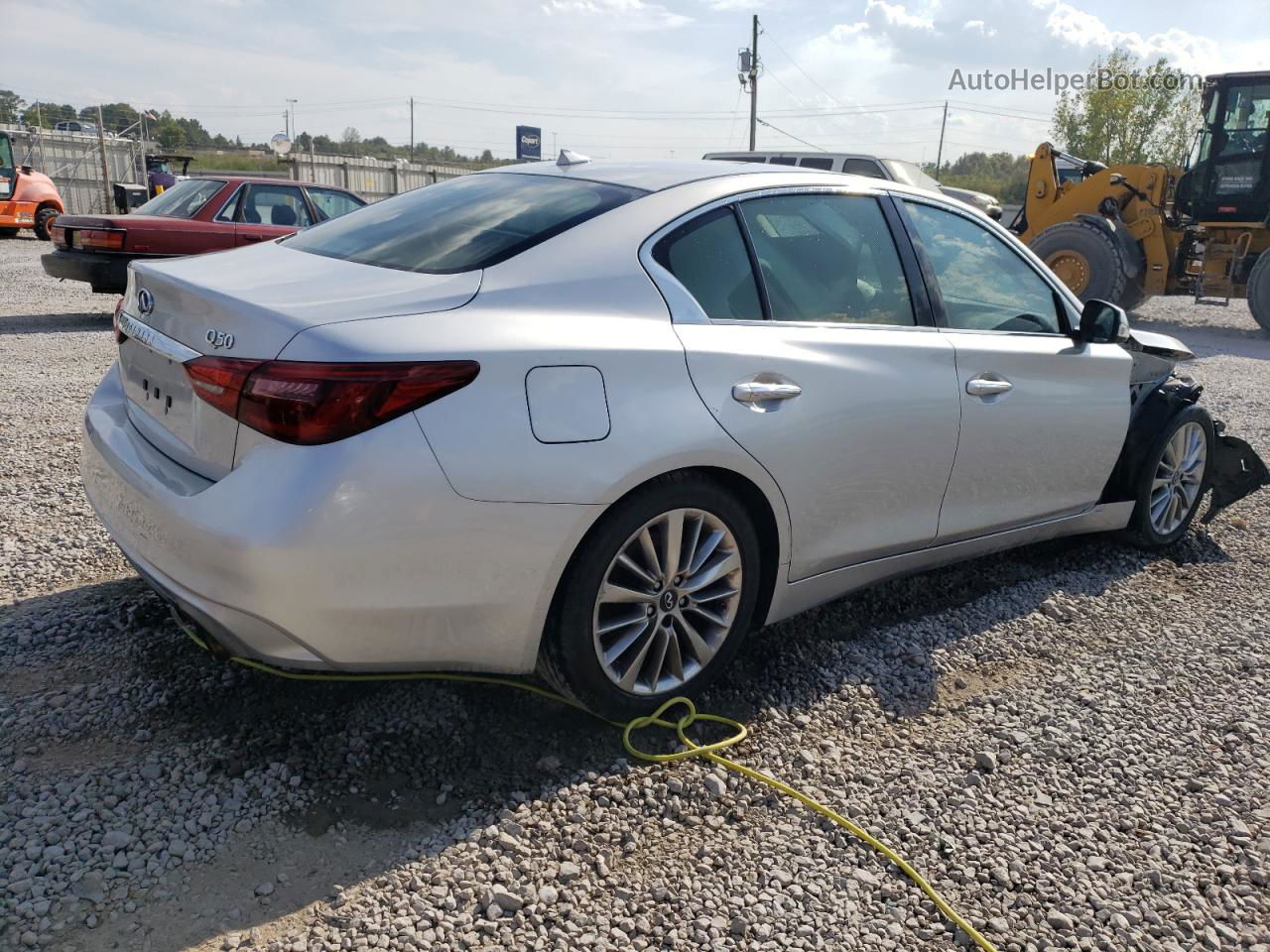 2019 Infiniti Q50 Luxe Серебряный vin: JN1EV7AP1KM510223