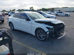 2019 Infiniti Q50 3.0t Luxe White vin: JN1EV7AP1KM510965