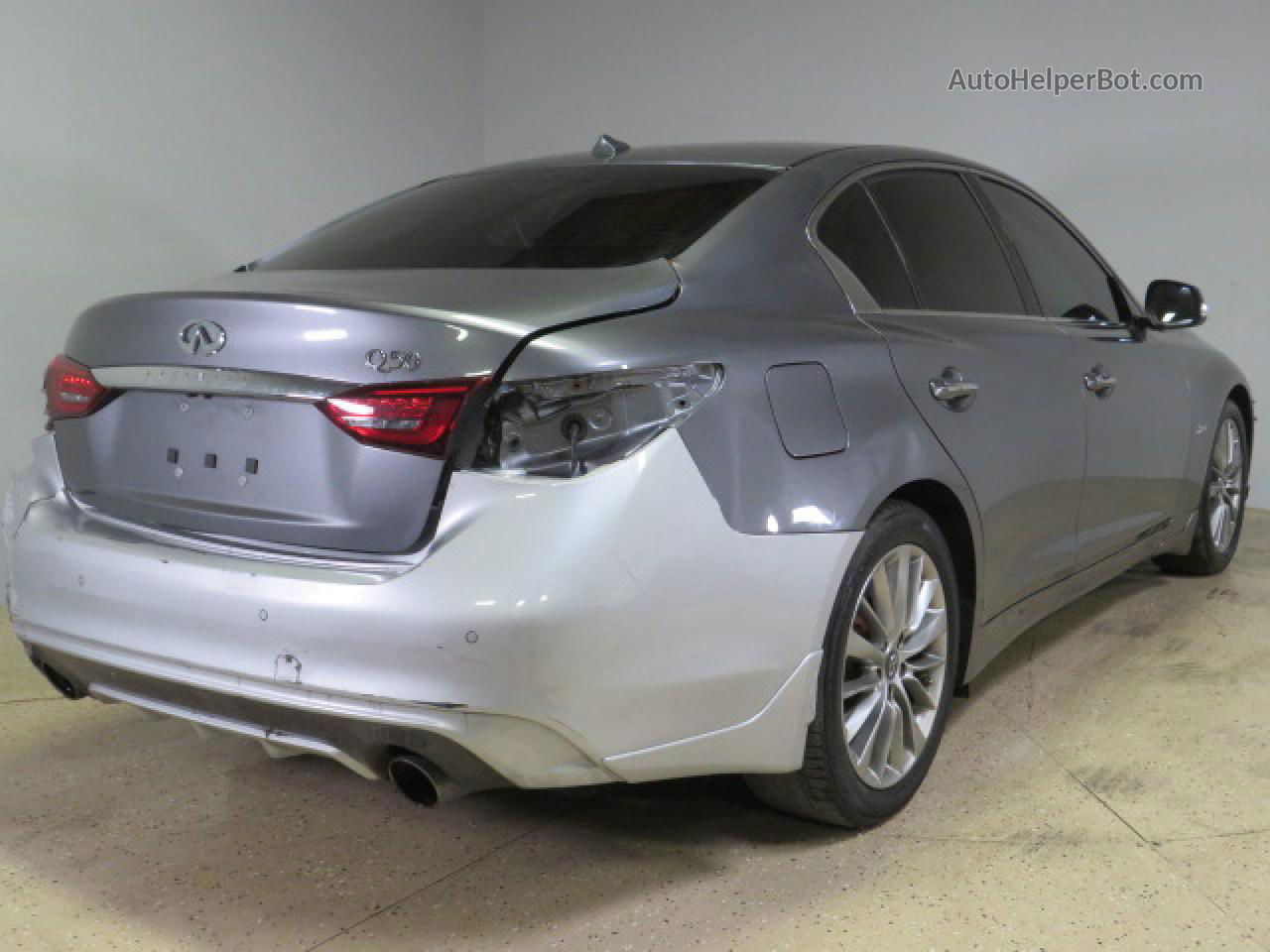 2019 Infiniti Q50 Luxe Gray vin: JN1EV7AP1KM511713