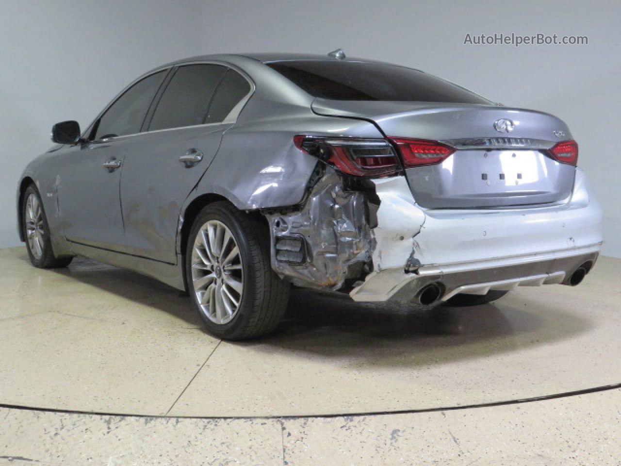 2019 Infiniti Q50 Luxe Gray vin: JN1EV7AP1KM511713