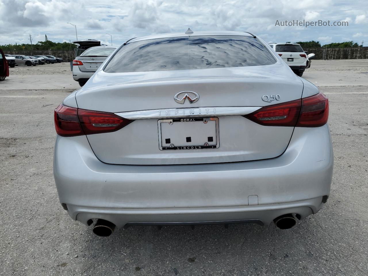 2019 Infiniti Q50 Luxe Silver vin: JN1EV7AP1KM513199