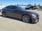 2019 Infiniti Q50 Luxe Brown vin: JN1EV7AP1KM513624