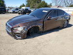 2019 Infiniti Q50 Luxe Brown vin: JN1EV7AP1KM513624