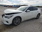 2019 Infiniti Q50 Luxe White vin: JN1EV7AP1KM515549