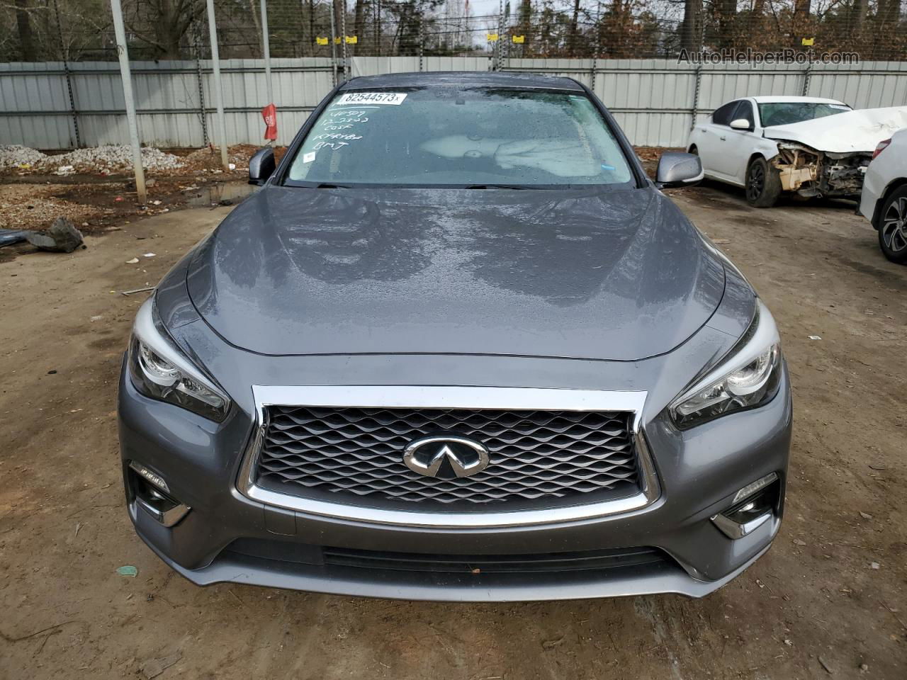 2019 Infiniti Q50 Luxe Gray vin: JN1EV7AP1KM518273