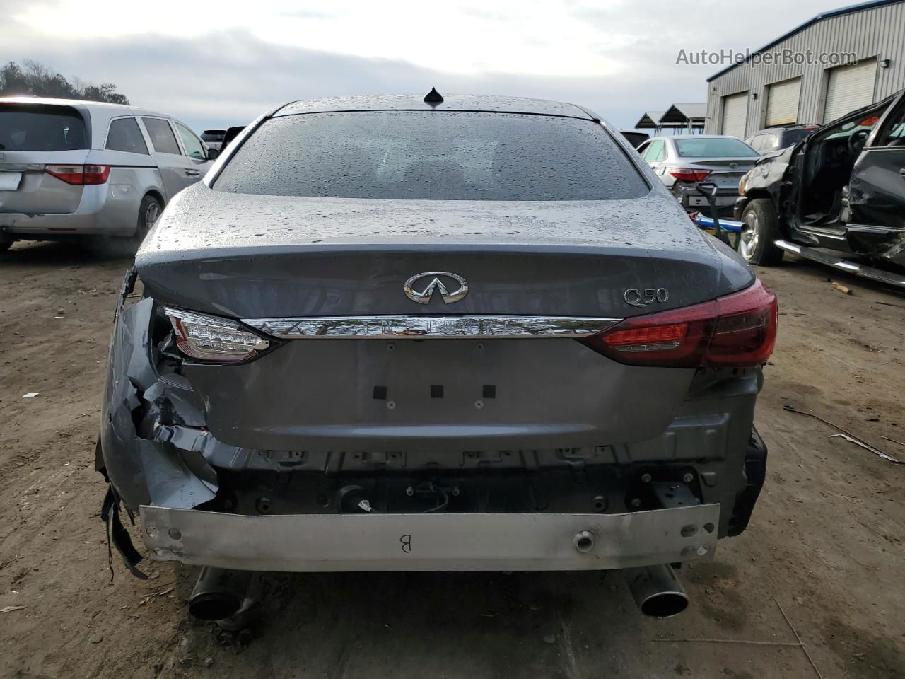 2019 Infiniti Q50 Luxe Gray vin: JN1EV7AP1KM518273